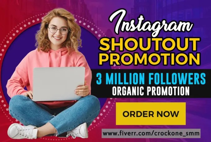 I will do instagram shoutout promotion