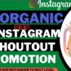 An instagram shoutout on a 600k followers for 1 month with link