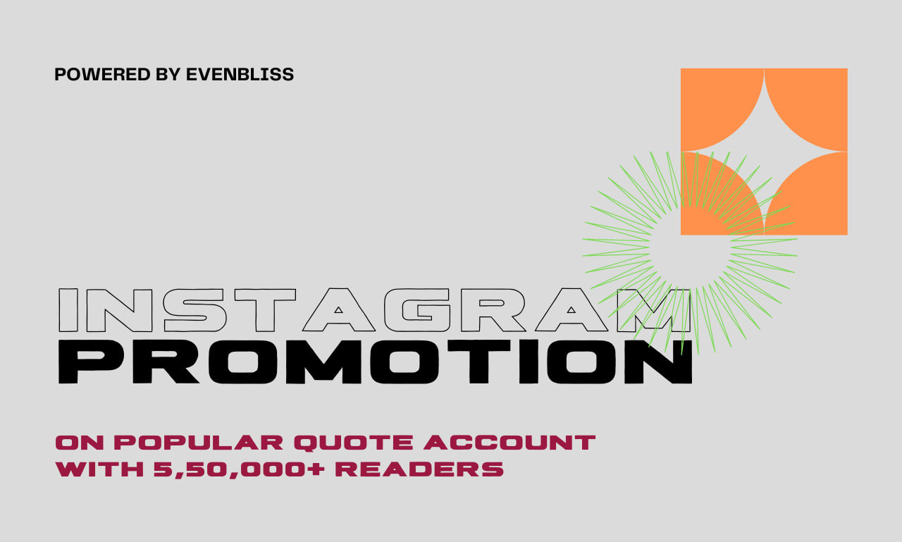 I will do instagram promotion on popular quote account