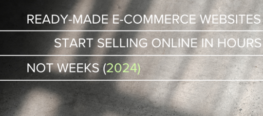 Ready-Made E-commerce Websites