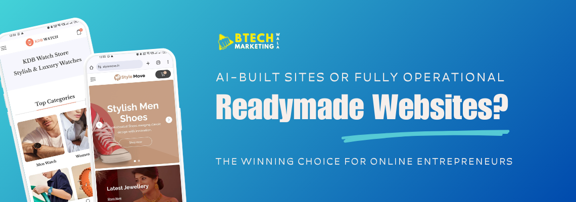 AI-Built Sites or Fully Operational Readymade Websites? The Winning Choice for Online Entrepreneurs