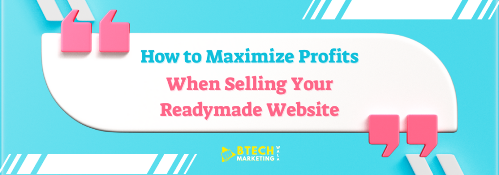 Selling Your Readymade Website